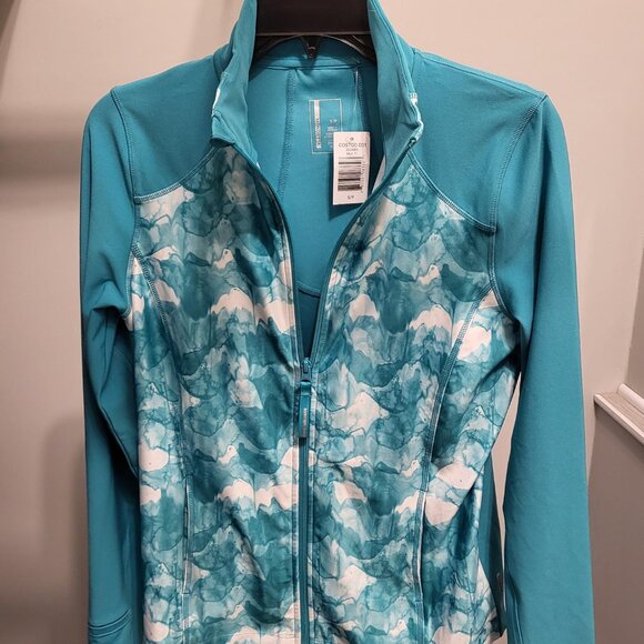 Mondetta athletic jacket - Teal and white - Small - New - Picture 4 of 4